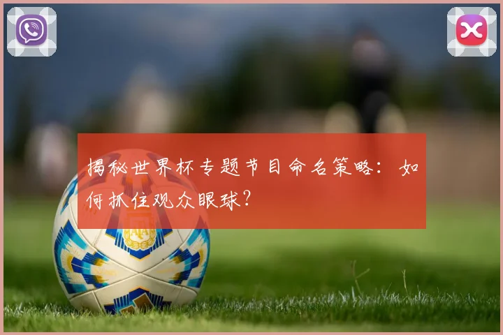 揭秘世界杯专题节目命名策略：如何抓住观众眼球？